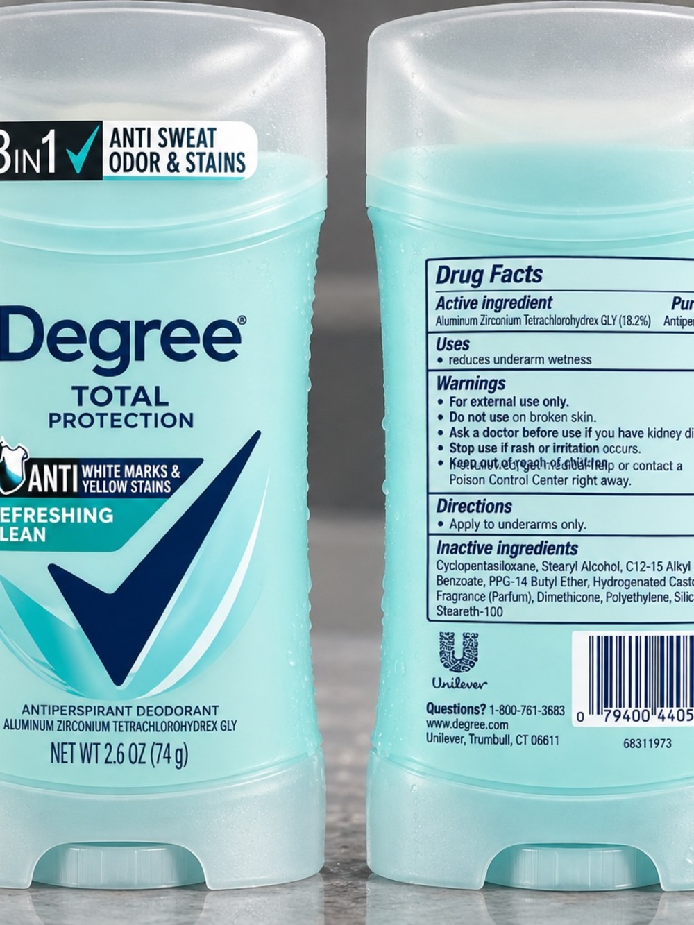 Total Protection Refreshing Clean Antiperspirant Deodorant - Light Blue